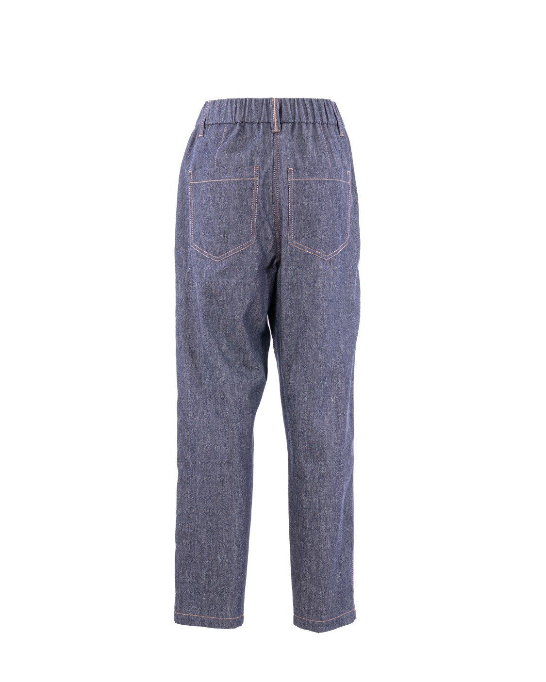 shop BRUNELLO CUCINELLI  Jeans: Brunello Cucinelli jeans vita media.
Vita elasticizzata.
Cinque tasche.
Passanti per cintura.
Vestibilità ampia.
Composizione: 100% COTONE.
Made in Italy.. MA782P5567-C001 number 3487925